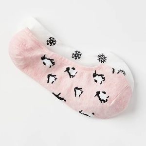 NWT Loft Penguin Snowflake No Show Sock Set
